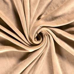 Cappuccino Velvet Jersey Fabric | Wolf Fabrics