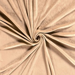 Cappuccino Velvet Jersey Fabric | Wolf Fabrics