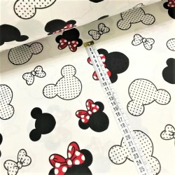 Fabric Minnie and mickey mouse big head | Wolf Fabrics