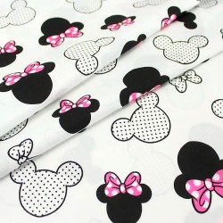 Minnie Mouse Fabric Fuchsia Bow Large Head