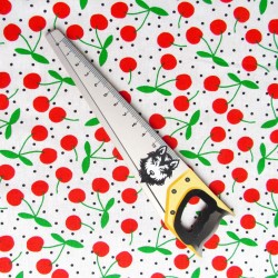 Cherry Cotton Fabric | Wolf  Fabrics