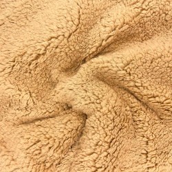 Teddy Fur Fabric Color Camel |Wolf Fabrics