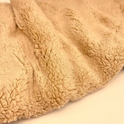 Teddy Fur Fabric Color Camel |Wolf Fabrics