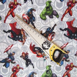 Fabric Marvel Avengers Superheroes in Action | Wolf Fabrics