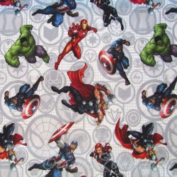 Fabric Marvel Avengers Superheroes in Action | Wolf Fabrics