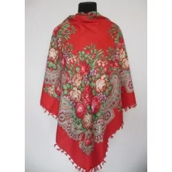 Russian shawl Pink  Red