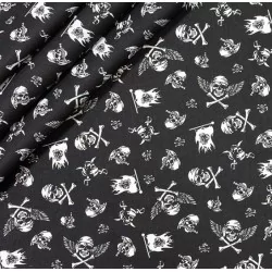 Fabric Pirate skull and...