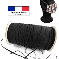 Black sewing elastic 4mm