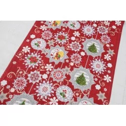 Santa Claus-Fir tree table runner | Wolf Fabrics