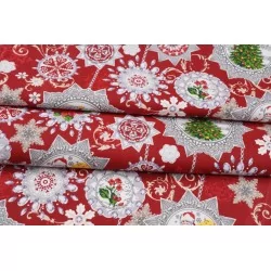 Santa Claus-Fir tree table runner | Wolf Fabrics