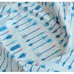 Blue Arrow Fabric | Wolf Fabrics