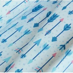 Blue Arrow Fabric | Wolf Fabrics