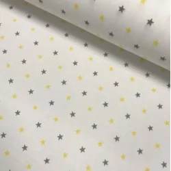 Yellow and Grey Star Cloth