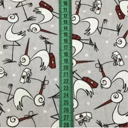 Stork fabric cotton | Wolf Fabrics