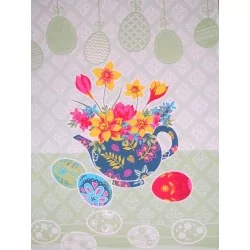 Set of 3 Easter Eggs Tea Towels | Wolf Fabrics