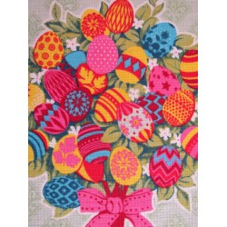 Set of 3 Easter Eggs Tea Towels | Wolf Fabrics
