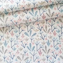 Viburnum Flowers Fabric Cotton | Wolf Fabrics