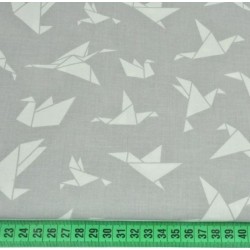 Origami Birds Fabric Cotton | Wolf Fabrics