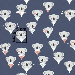 Koala at the Cinema Fabric Cotton | Wolf Fabrics