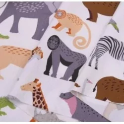 Exotic Animals Fabric Cotton | Wolf Fabrics