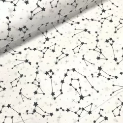 Stars Constellations Fabric Cotton | Wolf Fabrics