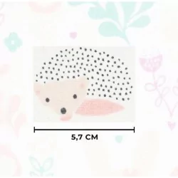 Hedgehog and Rabbit Fabric Cotton | Wolf Fabrics