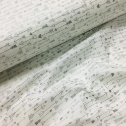 Fabric Cotton Silver Arrows | Wolf Fabrics