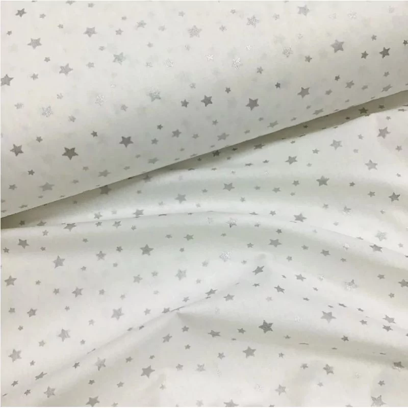 Silver Star Fabric Cotton | Wolf Fabrics
