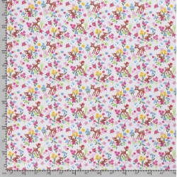 Fabric Jersey Little Hinds in the Flowers | Wolf Fabrics