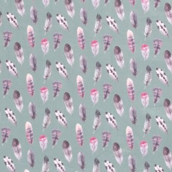 Feathers Jersey Fabric