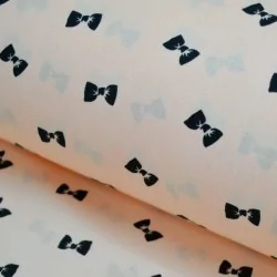 Black Butterfly Knots Fabric Cotton | Wolf Fabrics
