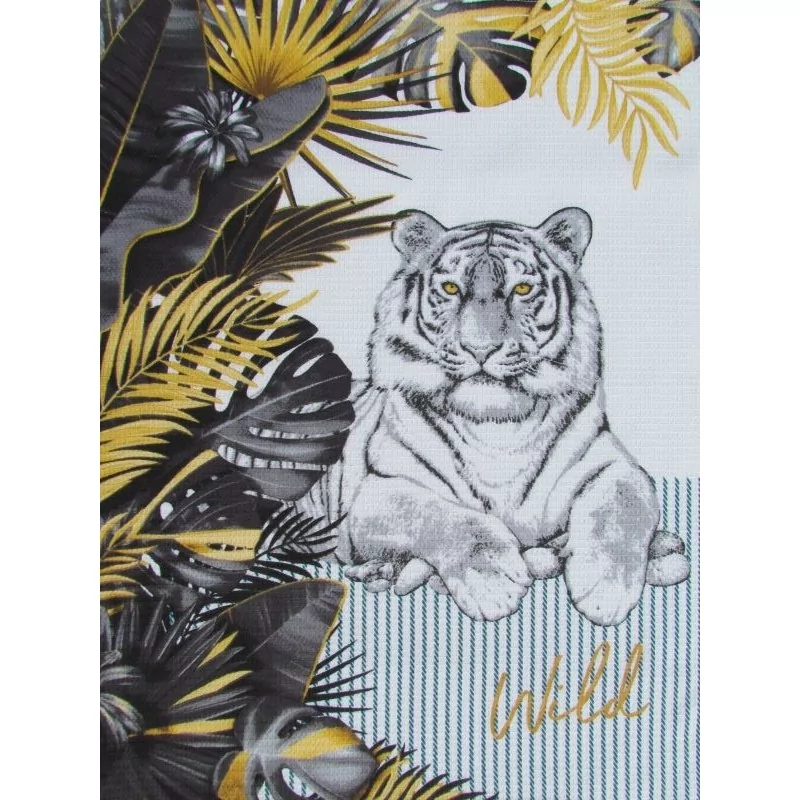 Tea Towel Tiger  |Wild | Wolf Fabrics