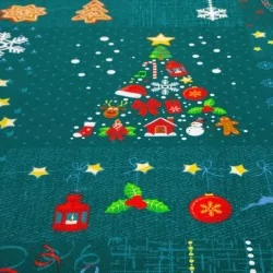Festive Tablecloth Christmas and Christmas Tree | Wolf Fabrics