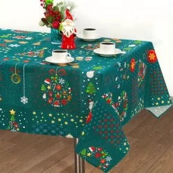 Festive Tablecloth Christmas and Christmas Tree | Wolf Fabrics