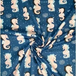 Seahorses Cotton Fabric | Wolf Fabrics