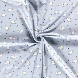 Fabric Jersey Cats and Butterflies | Wolf Fabrics