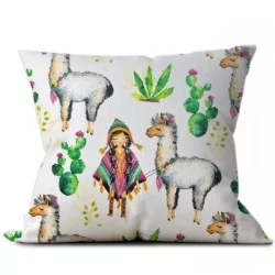 Lama cotton fabric and small Indian | Wolf Fabrics
