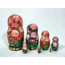 Russian doll The Flowers Matriochka | Wolf Fabrics