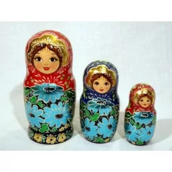 Russian doll The Flowers Matriochka | Wolf Fabrics