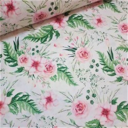 Damas pink cotton fabric | Wolf Fabrics