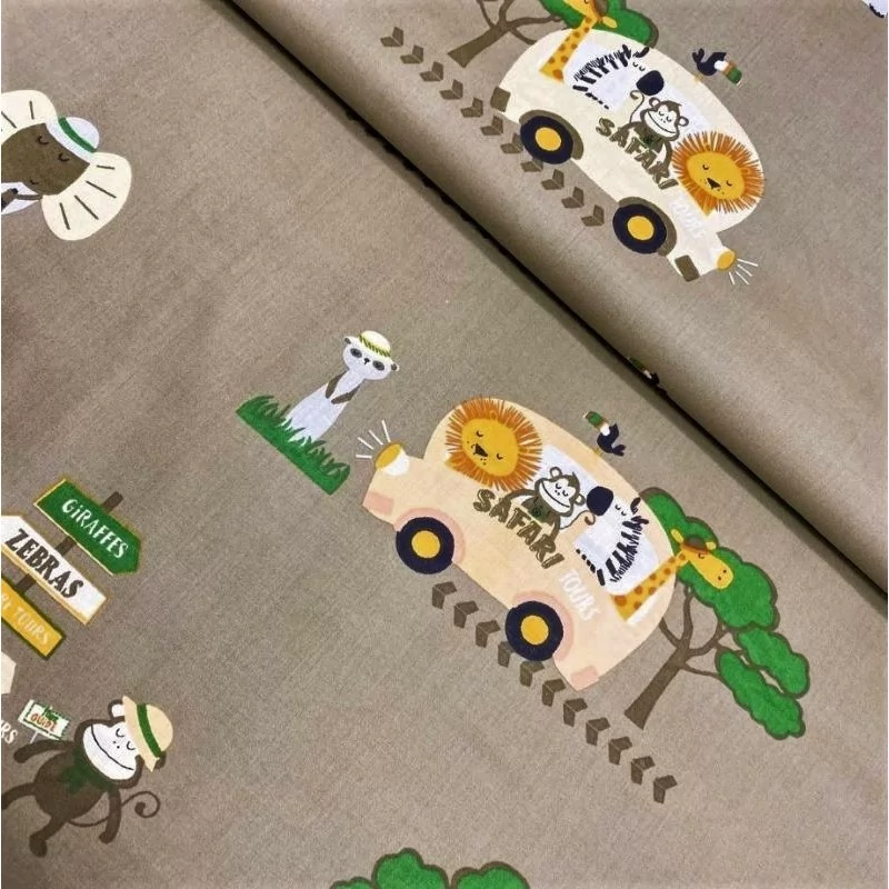 Safari Towers Cotton Fabric | Wolf Fabrics