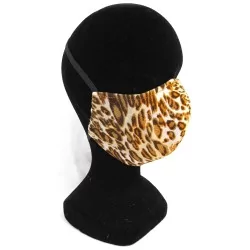 Masque protection barrière léopard design à la mode réutilisable AFNOR | Wolf Fabrics