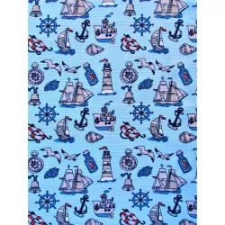 Tea Towel Maritime Honeycomb Fabric | Wolf Fabrics