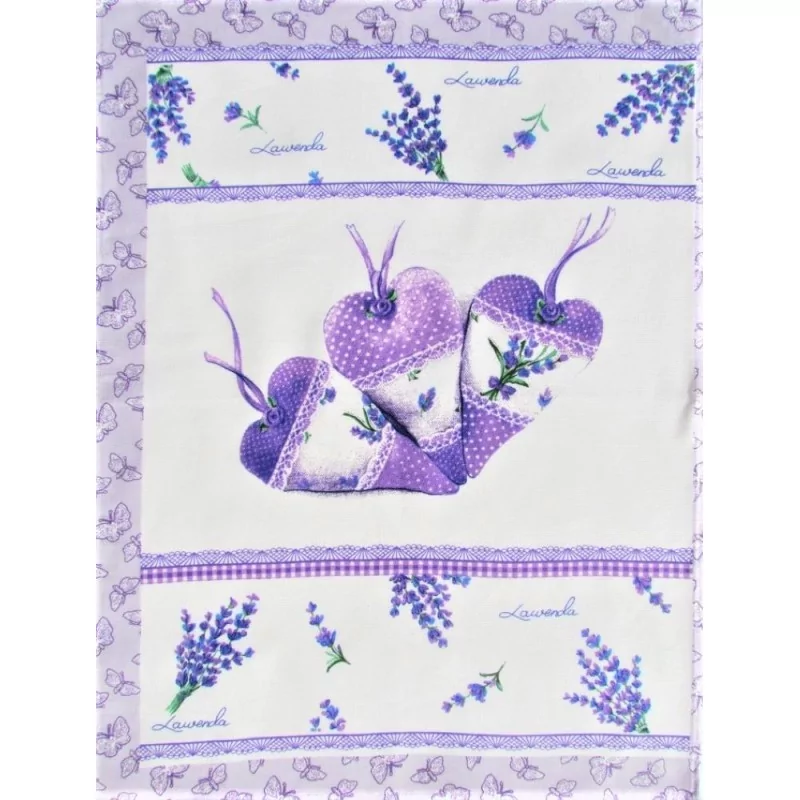 Tea Towel Heart of Lavender | Wolf Fabrics