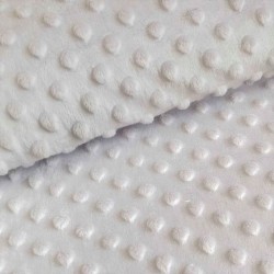 Minky fabric Light grey  |Wolf Fabrics