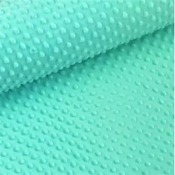 Minky Fabric Turquoise Green  |Wolf Fabrics