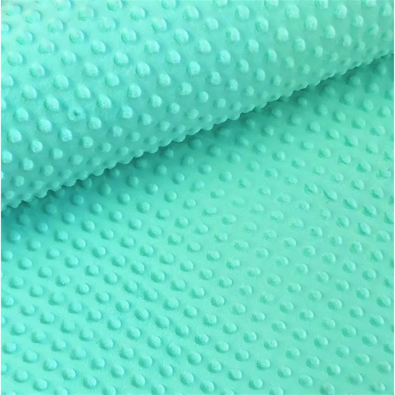 Minky Fabric Turquoise Green  |Wolf Fabrics