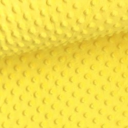 Bright Yellow Minky Fabric  |Wolf Fabric