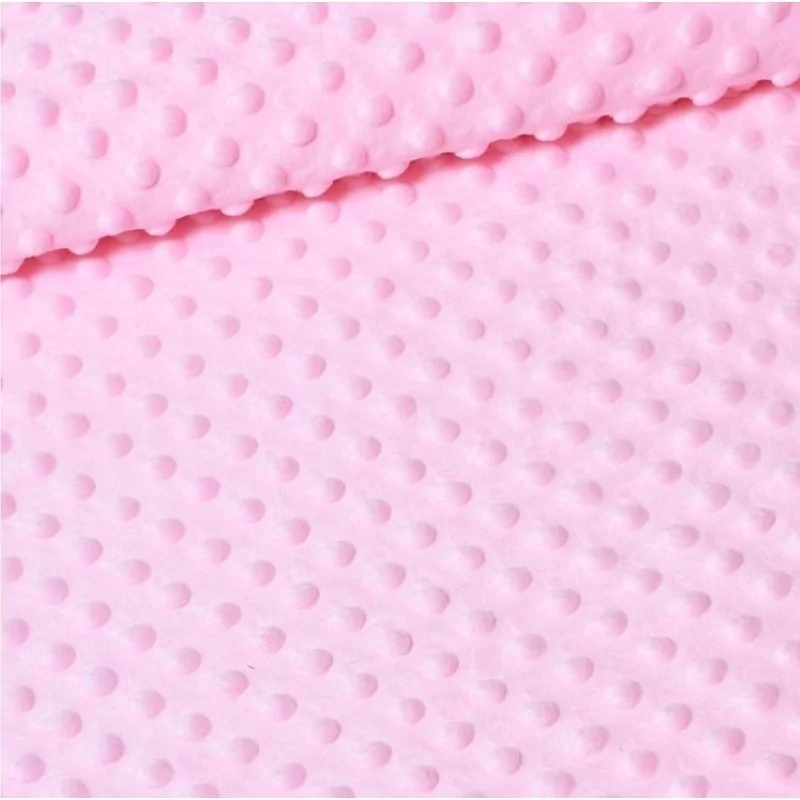 Soft old pink Minky fabric for sewing