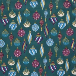 Cotton Fabric Christmas Balls | Wolf Fabrics